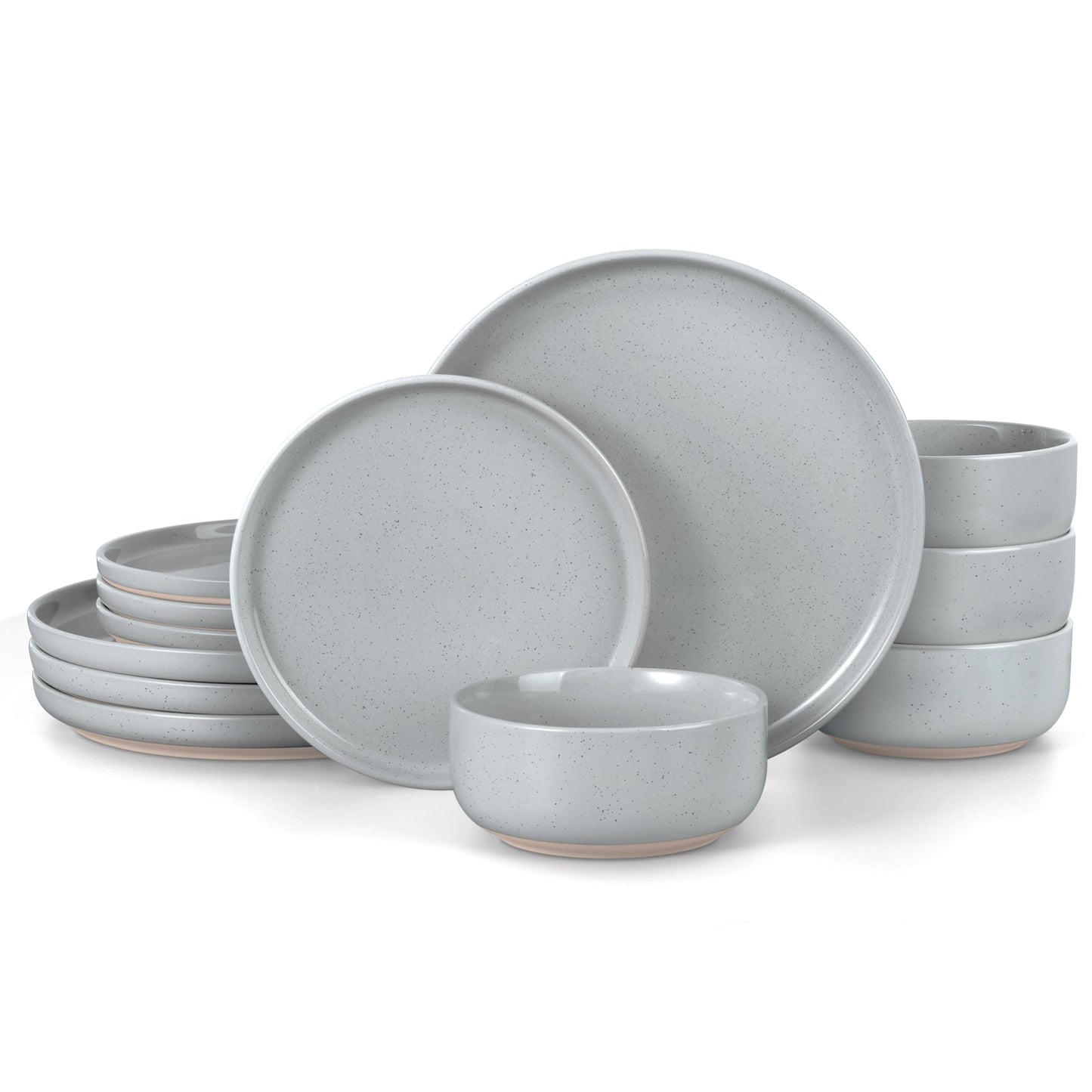 LIANYU Dinnerware Plates and Bowls Sets