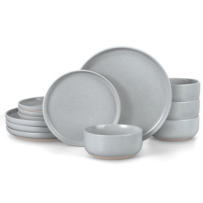 LIANYU Dinnerware Plates and Bowls Sets