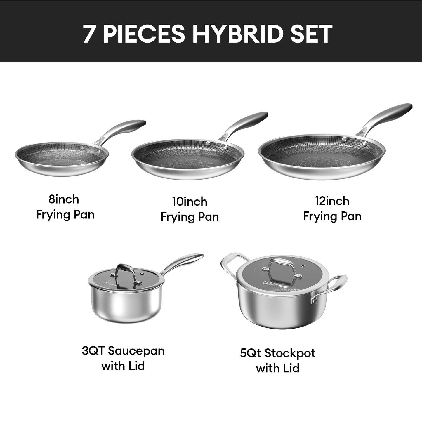 COOKER KING Stainless Steel Cookware Set