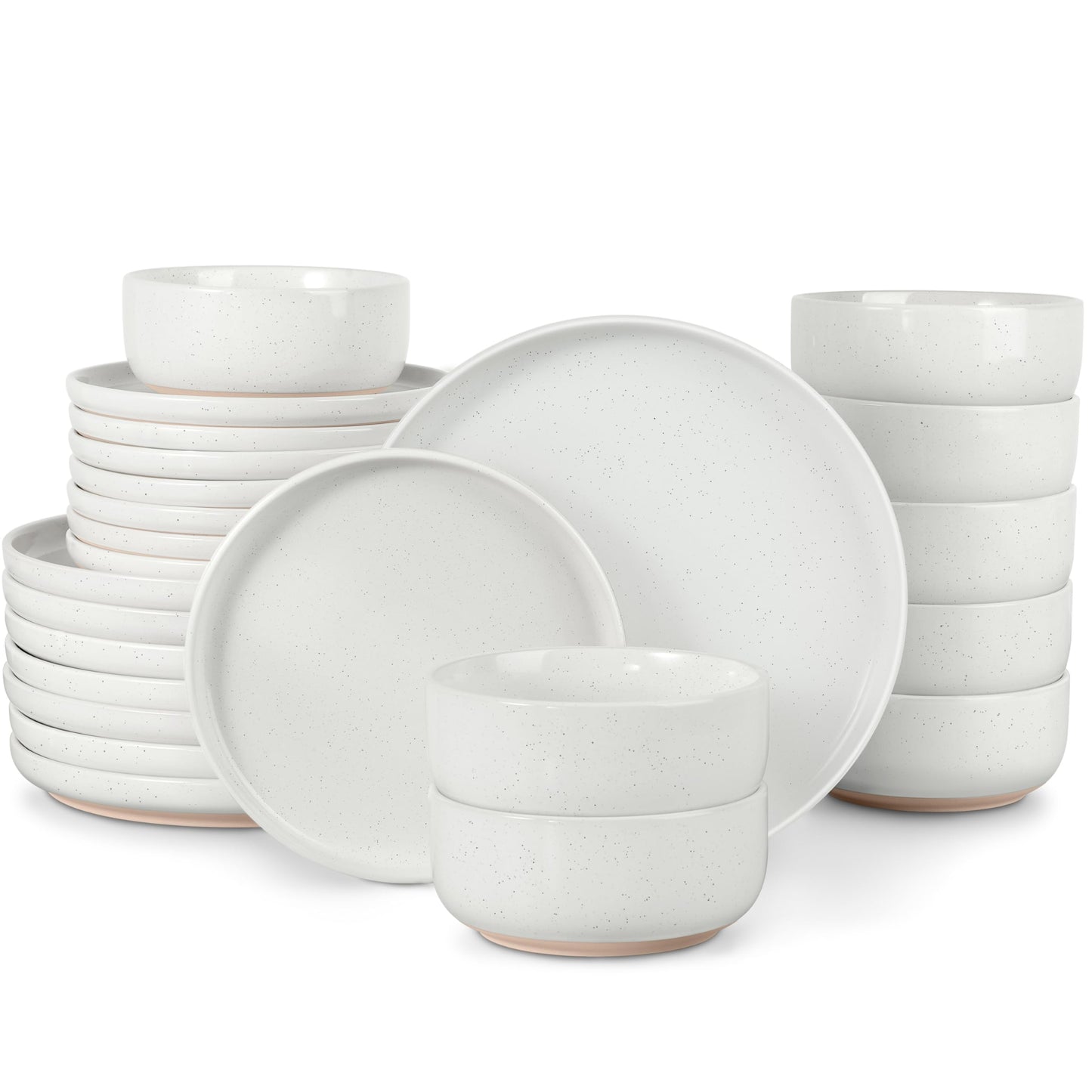 LIANYU Dinnerware Plates and Bowls Sets
