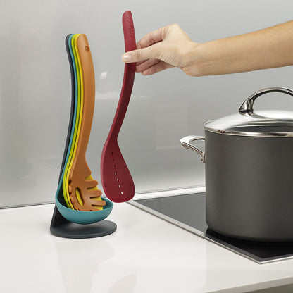 5-Piece Kitchen Utensil Set with Spatula, Spoon & Ladle Tools