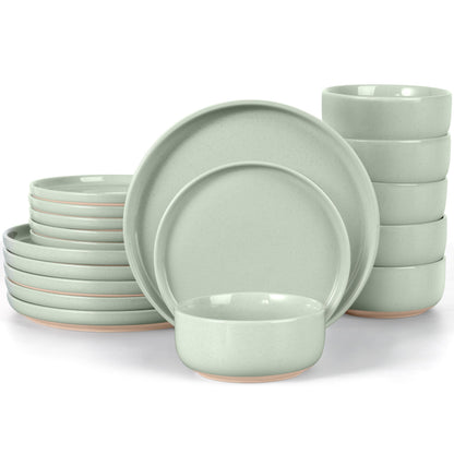 LIANYU Dinnerware Plates and Bowls Sets