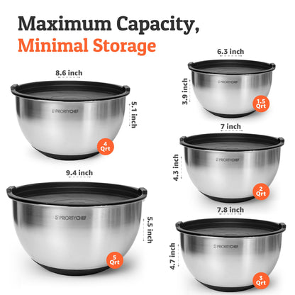 Priority Chef Mixing Bowl Set P