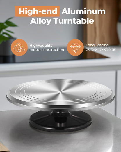 12-Inch Rotating Cake Stand for Cake Decorating and Baking Supplies