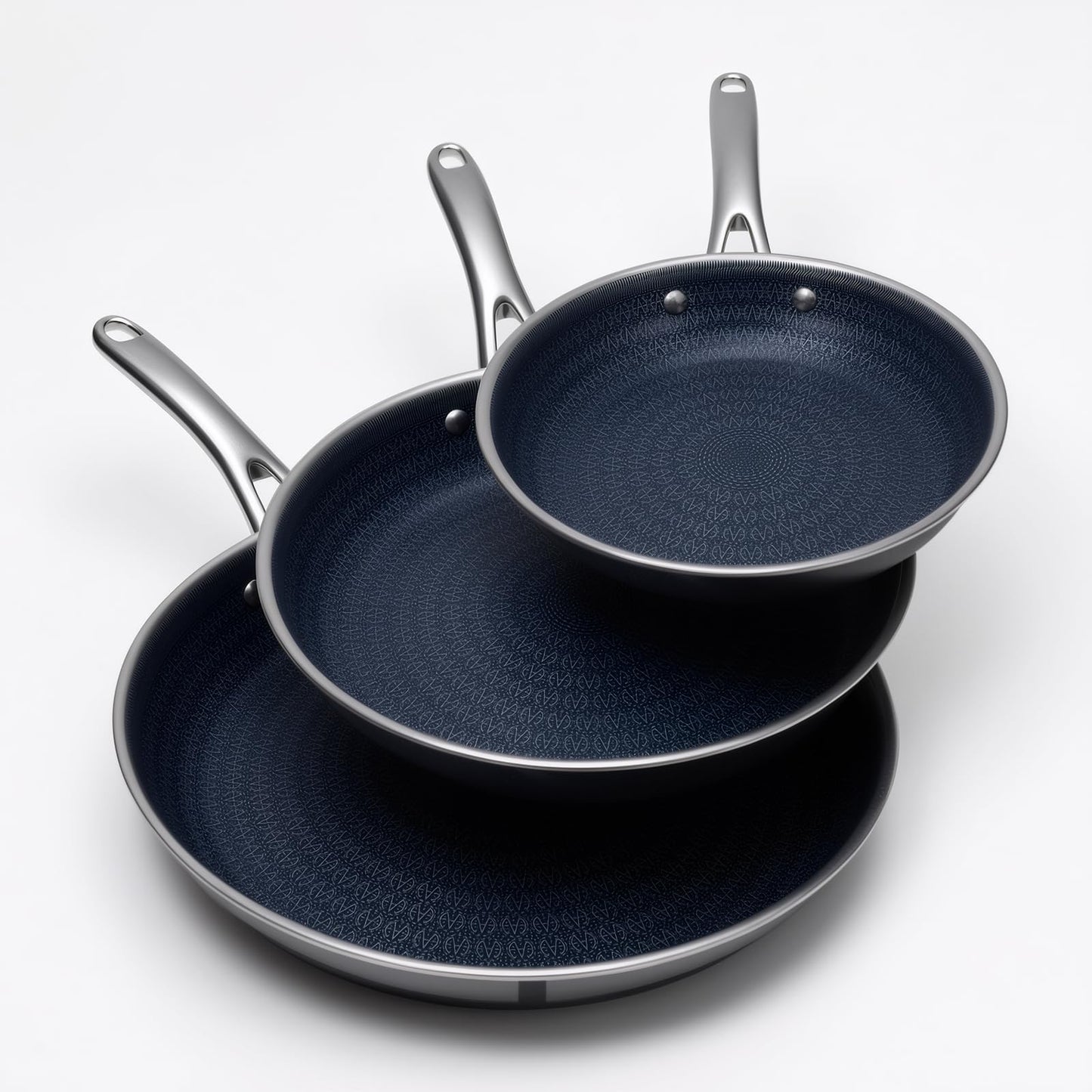 Ammeloo Hybrid Tri-Ply Stainless Steel Frying Pan Set