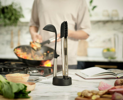 Silicone Kitchen Utensil Set with Storage Stand for Everyday Cooking