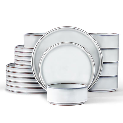 LIANYU Dinnerware Plates and Bowls Sets