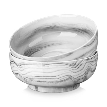 MALACASA Porcelain Serving Bowls Set, Series REGULAR