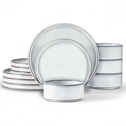 LIANYU Dinnerware Plates and Bowls Sets