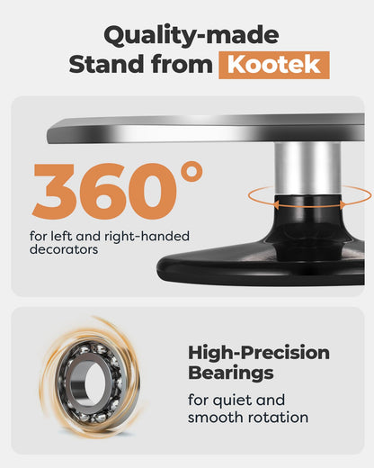 12-Inch Rotating Cake Stand for Cake Decorating and Baking Supplies