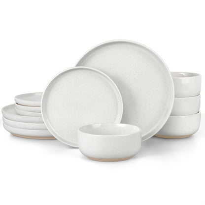 LIANYU Dinnerware Plates and Bowls Sets
