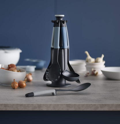 Nylon Kitchen Utensil Set with Rotating Storage Stand and Tools