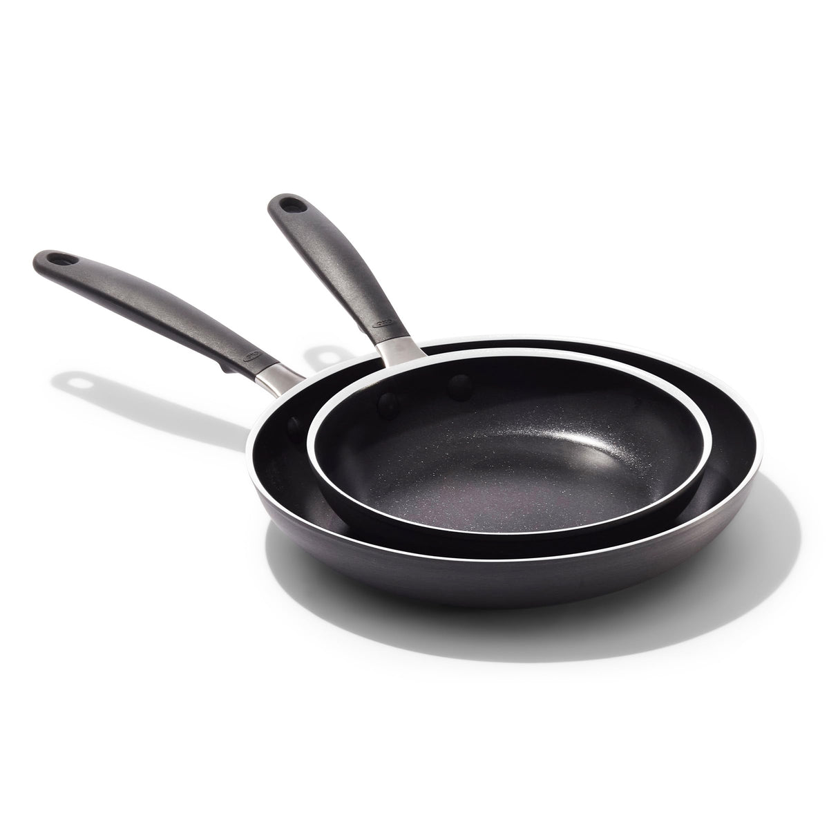 8" & 10" Nonstick Frying Pan Set with Stainless Steel Handles