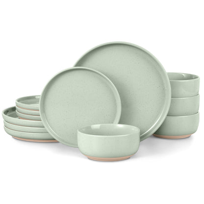 LIANYU Dinnerware Plates and Bowls Sets