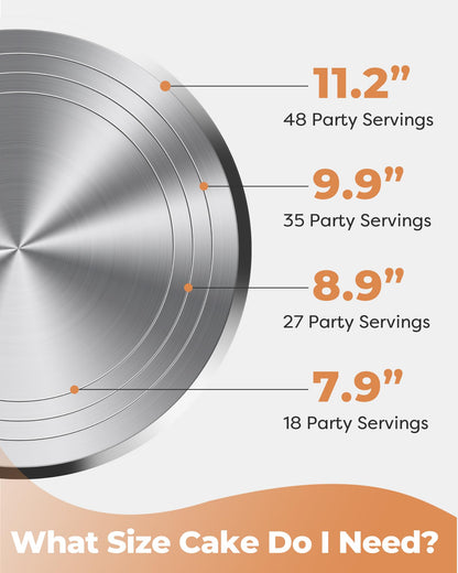 12-Inch Rotating Cake Stand for Cake Decorating and Baking Supplies