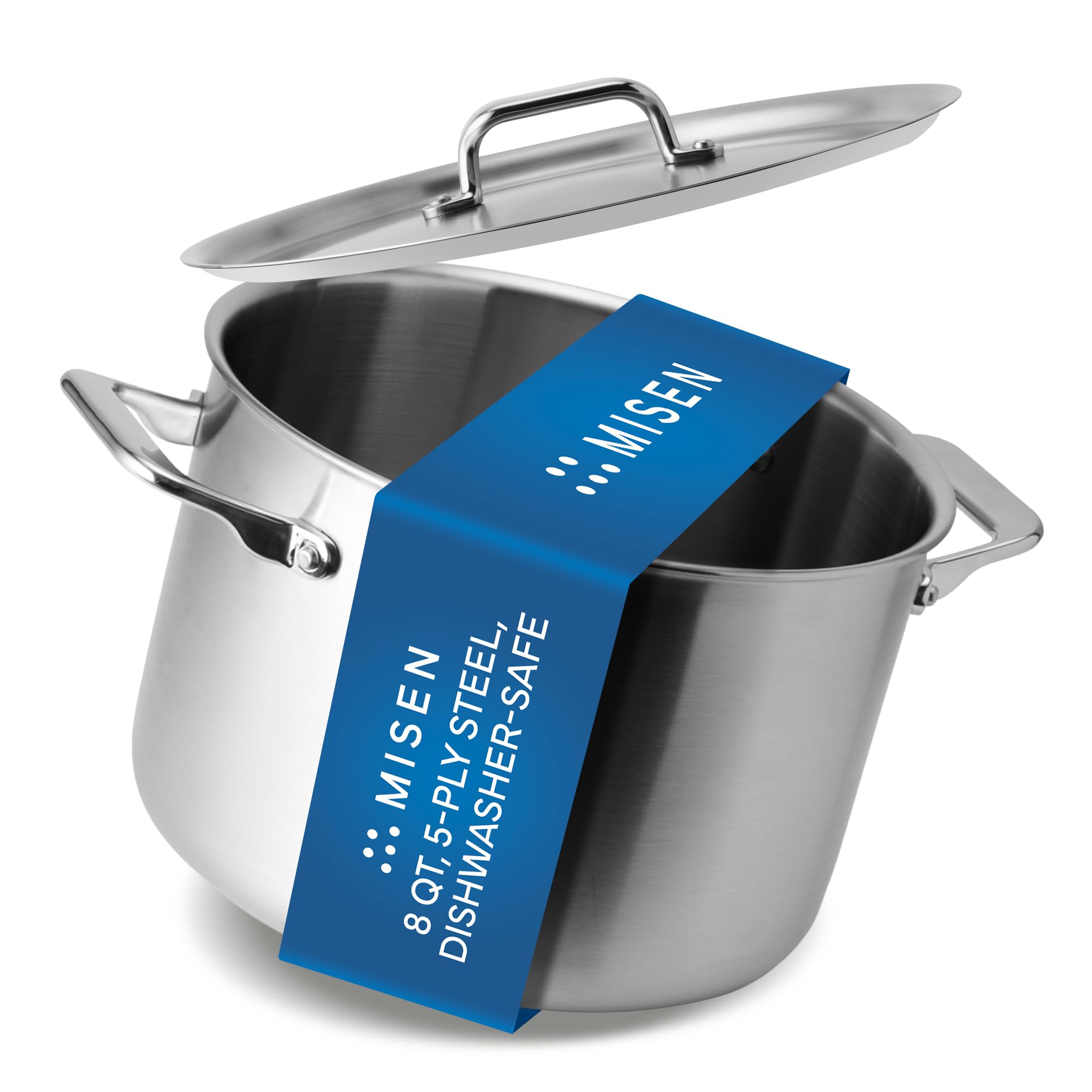 Stainless Steel Stock Pot with Lid for Soup, Stew & Cooking