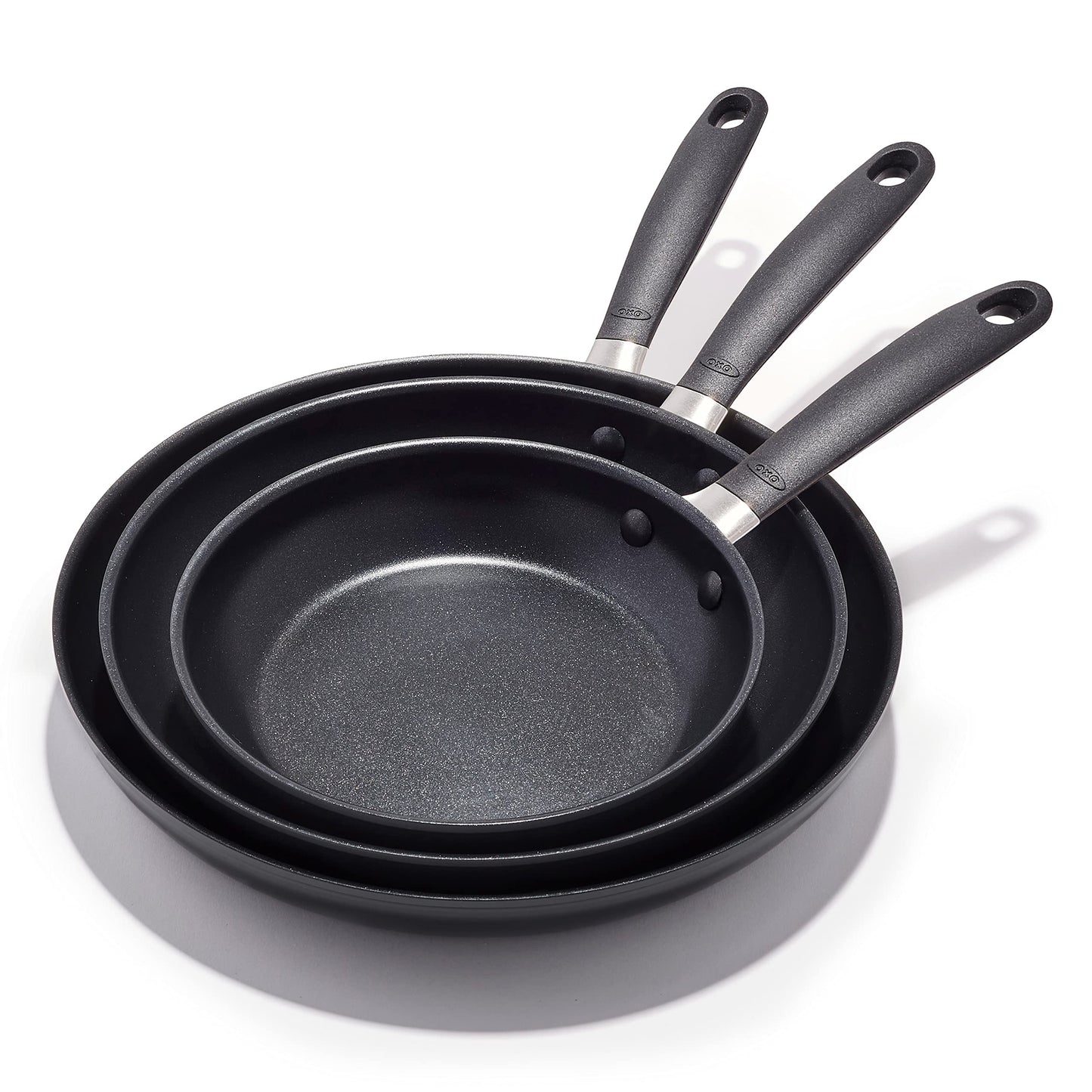 8" & 10" Nonstick Frying Pan Set with Stainless Steel Handles