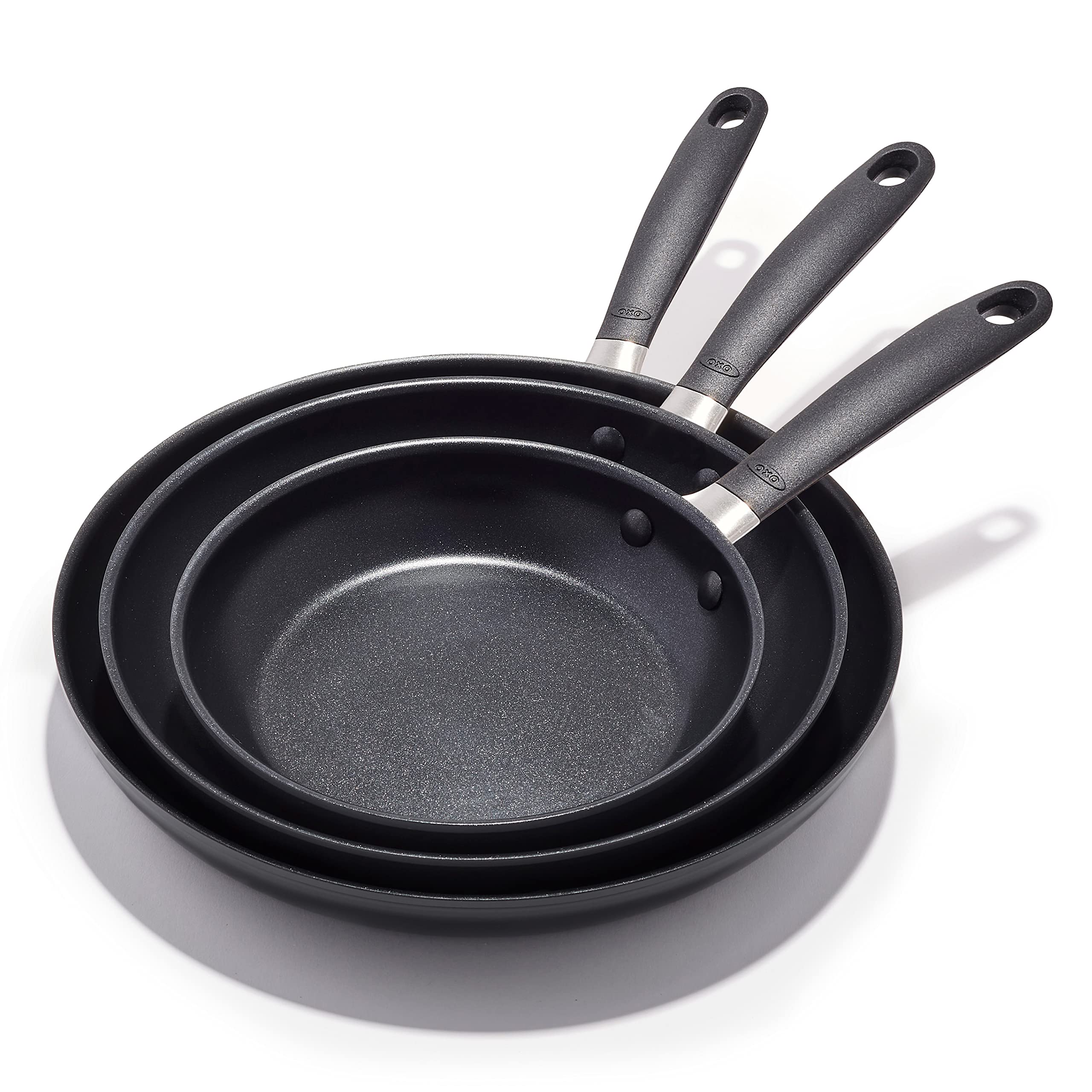 8" & 10" Nonstick Frying Pan Set with Stainless Steel Handles