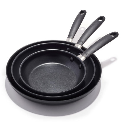 8" & 10" Nonstick Frying Pan Set with Stainless Steel Handles