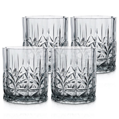13oz Tritan Plastic Tumbler Set of 4 for Everyday Drinking & Serving