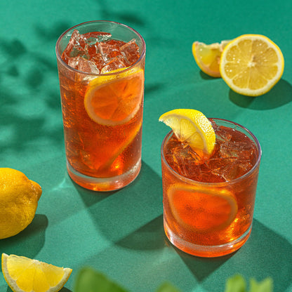 JoyJolt Drinking Glasses Set of 8, Alina Ribbed Glassware