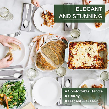 Stainless Steel Flatware Set with Steak Knives for Home & Dining