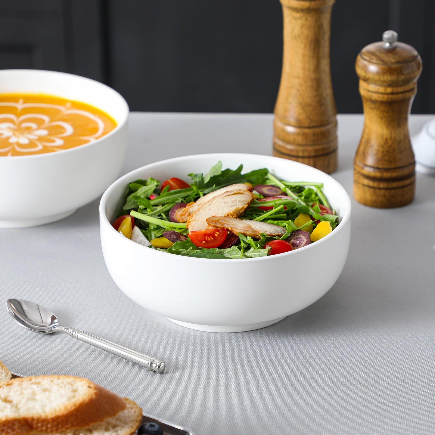 MALACASA Porcelain Serving Bowls Set, Series REGULAR