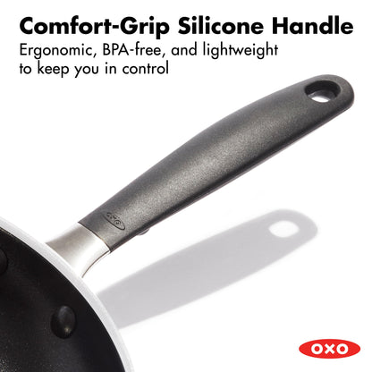8" & 10" Nonstick Frying Pan Set with Stainless Steel Handles