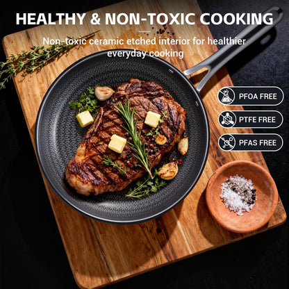 Ammeloo Hybrid Tri-Ply Stainless Steel Frying Pan Set