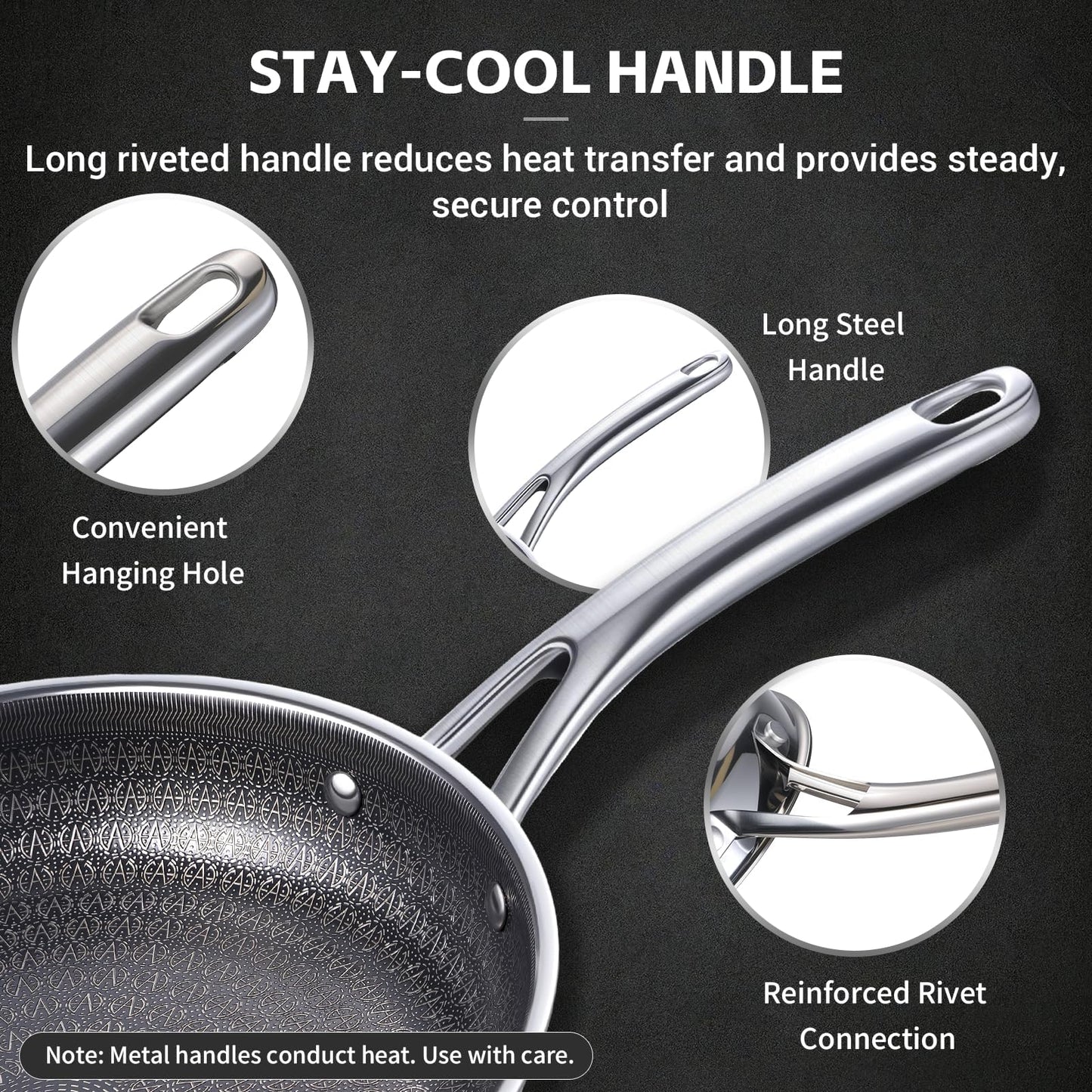Ammeloo Hybrid Tri-Ply Stainless Steel Frying Pan Set