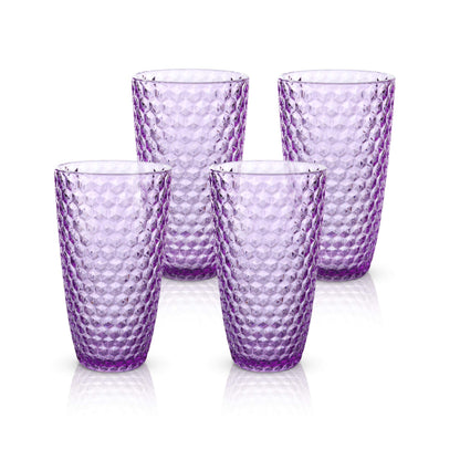 19oz Tritan Plastic Tumbler Set of 4 for Indoor & Outdoor Use