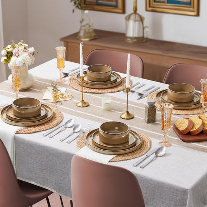 LIANYU Dinnerware Plates and Bowls Sets