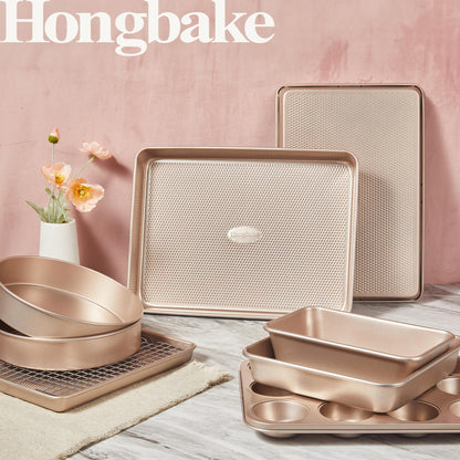 9-Piece Nonstick Bakeware Set with Cookie Sheets, Cake Pans & Muffin Tin