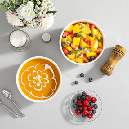 MALACASA Porcelain Serving Bowls Set, Series REGULAR